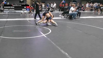 138 lbs Semifinal - Eleanor Dean, Oklahoma State University vs Keera Lacock, Baker University