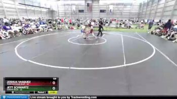 126 lbs 2nd Wrestleback (8 Team) - Joshua Vasquez, Team Michigan Blue vs Jett Schwartz, Kansas Blue