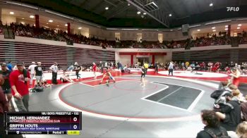 132 lbs Cons. Round 2 - Griffin Houts, Norman North High School Wrestling vs Michael Hernandez, Putnam City Freestyle Wrestling Club