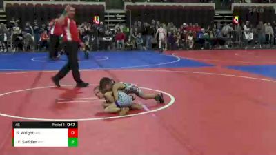 46 lbs 3rd Place Match - Flora Saddler, Helena Wrestling Club vs Gemma Wright, Malta