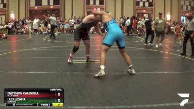 220 lbs Semifinal - Matthew Caldwell, Blue Wave vs Luis Lizama, 5 Points