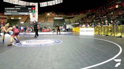 Open Men - 65 lbs Cons. Round 3 - Talon Pleau, Chester Wrestling Club vs Alexander Lopez, Code Red Wrestling Club