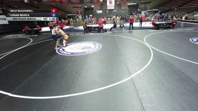 150 lbs 1st Place Match - Helo Blackwell vs Logan Mojica
