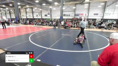 46 lbs Consi Of 4 - Scarlett Harris, Illinois Valley YW vs Lily Navarro, Legacy Elite