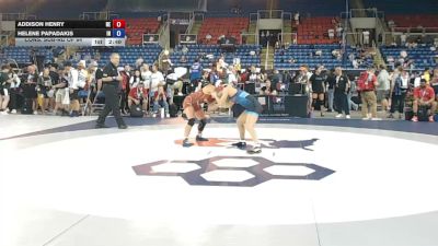130 lbs Cons. Sub-rd Of 64 - Addison Henry, Nebraska vs Helene Papadakis, Indiana