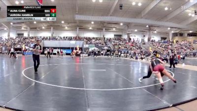 Girls 145 lbs Champ. Round 1 - Alina Cline, Munford High School vs Aurora Hamblin, East Robertson High School