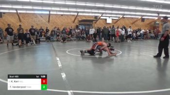 120 lbs Consi Of 4 - Keagan Kerr, Gillett vs Tanner Vanderpool, Towanda