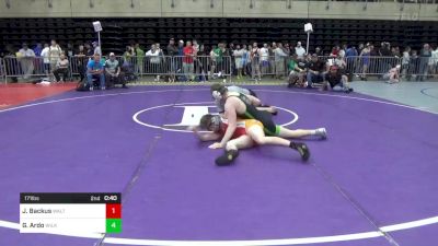 171 lbs Consi-qtrs - Jaxon Backus, Walton vs Geno Ardo, Wilkes-Barre