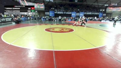 Girls 4A 125 lbs Champ. Round 1 - Sienna Johnson, Lincoln (Seattle) (Girls) vs Stella Lantinga, Redmond (Girls)