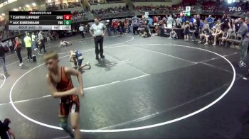 75 lbs Champ. Round 1 - Carter Lippert, Ogallala Youth Wrestling Club vs Jax Eimermann, York Wrestling Club