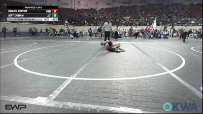 70 lbs Consi Of 16 #2 - Grady Zinter, Owasso Takedown Club vs Jett Duran, Jay Wrestling Club