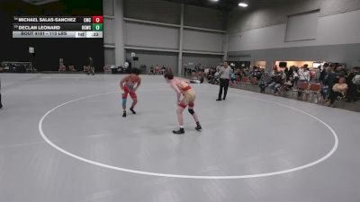 113 lbs Cons. Quarters - Michael Salas-Sanchez, Cornerstone Mat Club vs Declan Leonard, USA Gold Wrestling Club