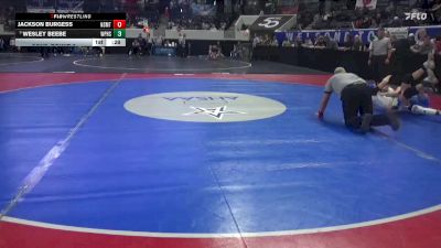 1A-4A 157 Cons. Round 2 - Wesley Beebe, White Plains vs Jackson Burgess, North Sand Mountain