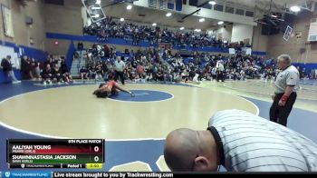 170lbs 5th Place Match - Aaliyah Young, Prairie (Girls) vs Shawnnastasia Jackson, Davis (Girls)