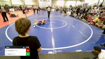 73 lbs Semifinal - Grady Langham, Honey Badgers Wrestling Club vs Journy Janes, Wagoner Takedown Club