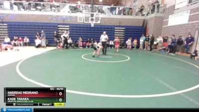 85/90 Quarterfinal - Andreas Medrano, Suples vs Kade Tanaka, Spartan Wrestling Club