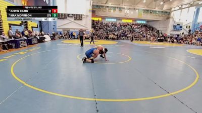 144 lbs Cons. Round 3 - Max Morrison, Saint Marks H S vs Justin Craig, Sussex Central H S