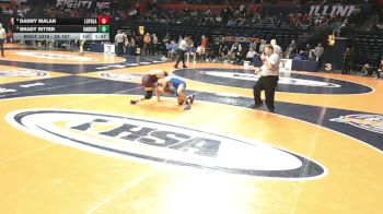 3A 157 lbs Cons. Round 3 - Brady Ritter, Orland Park (Sandburg) vs Danny Malan, Wilmette (Loyola Academy)