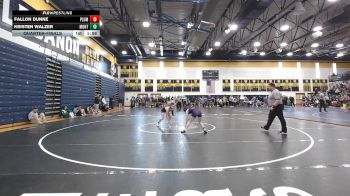 100 lbs Quarterfinal - Fallon Dunne, Plum vs Kristen Walzer, Montour