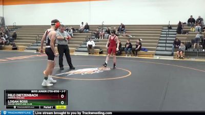 J-7 lbs 7th Place Match - Milo Dietzenbach, Marion Wolves vs Logan Ross, Solon Wrestling Club