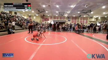 61 lbs Round Of 16 - Iver Garcia, Wagoner Takedown Club vs Easton Barnes, Morris Wrestling Association