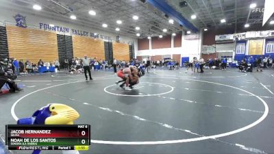 157 lbs Champ. Round 2 - Noah De Los Santos, Sonora (La Habra) vs Jacob Hernandez, Selma