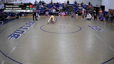 113-119 lbs Round 1 - Braylen Cushey, Armstrong vs Michael Crawford, Shaler / TWC / Alpha