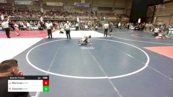 61 lbs Quarterfinal - Jaxson Martinez, Duran WC vs Rhyder Sanchez, Montrose Elite Wrestling