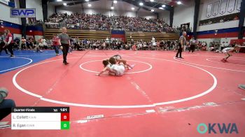 92-98 lbs Quarterfinal - Lane Collett, R.A.W. vs Bradley Egan, Cowboy Wrestling Club