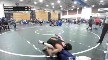 157 lbs Cons. Round 2 - Lewis Goff, Newport Harbor vs Gael Perez, Corona