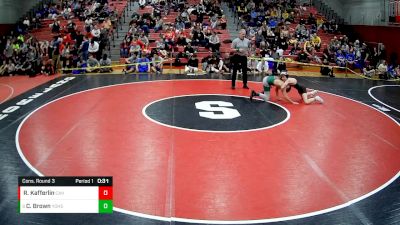 107 lbs Cons. Round 3 - Chad Brown, Yough Hs vs Roman Kafferlin, Corry Area Hs