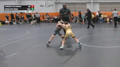 52 lbs Round 1 (4 Team) - Penelope Webb, Empyre WC Gold vs Lorenzo Balamenti, Brecksville