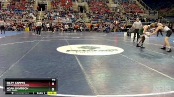 145 lbs Cons. Round 1 - Riley Kappes, Breckenridge/Wahpeton vs Noah Davidson, West Fargo