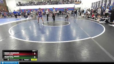 126 lbs Champ. Round 2 - Reese Kinerson, Coeur D Alene vs Moshtaq Janati, Central Valley