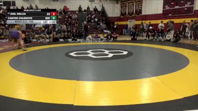 165 lbs Champ. Round 2 - Carter Chlebove, Northampton vs Joel Welch, St Francis Desales