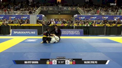 Mia Ryly Saravia vs Valerie Ziyue Pei 2026 Pan Kids Jiu-Jitsu IBJJF Championship
