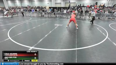 150 lbs Cons. Round 3 - Greysen Fox, Texas vs Cole Aguirre, Purler Wrestling Inc