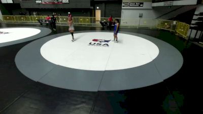 57-59 lbs Champ. Round 3 - Madison Black, Project 8 Wrestling vs Crystal Arzate