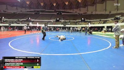 National 6-8 85 1st Place Match - Jonathan Crouse, Hickory Middle School vs Gennaro Calvani, Cavalier Wrestling Club