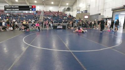 170 lbs Quarters - Harlie Velarde, Tiger Tough vs Molly Olague, East Idaho Elite