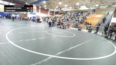 106 lbs Cons. Round 4 - Christopher Roos, Calabasas vs Uriah Cruz, La Mirada