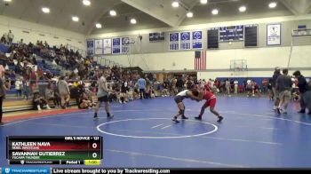 121 lbs Cons. Round 2 - Kathleen Nava, Rebel Wrestling vs Savannah Gutierrez, Yucaipa Thunder
