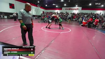 285 lbs 5th Place Match - Ezekiel Lucero, Damien vs Romario Bonilla, Perris