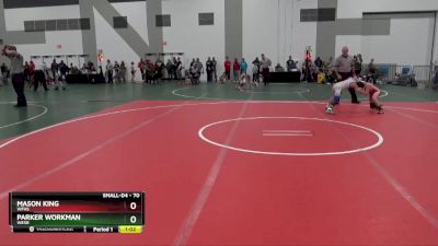 70 lbs Round 1 - Parker Workman, WESR vs Mason King, WFHS