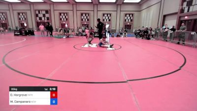 65 kg Semifinal - Dominic Hargrove, Patriot Elite Wrestling Club vs Michael Campanaro, New Jersey