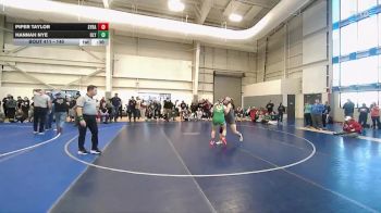 140 lbs Cons. Round 4 - Hannah Nye, Olympus vs Piper Taylor, Syracuse