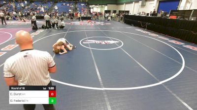 175 lbs Round Of 16 - Cooper Durst, WV vs Dom Federici, PA