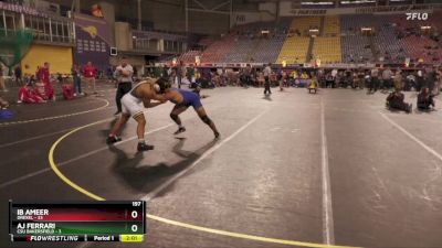 197 lbs Quarters & 1st Wb (16 Team) - Ib Ameer, Drexel vs AJ Ferrari, CSU Bakersfield