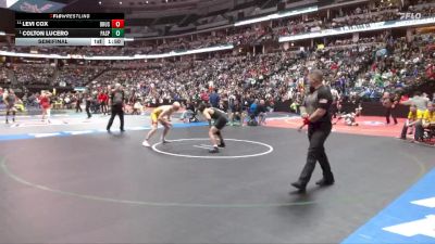 144-3A Semifinal - Colton Lucero, Pagosa Springs vs Levi Cox, Brush