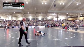 A 144 lbs Quarterfinal - Vincent Ward, Greenbrier High School vs Ezra Finstad, Gibbs High School